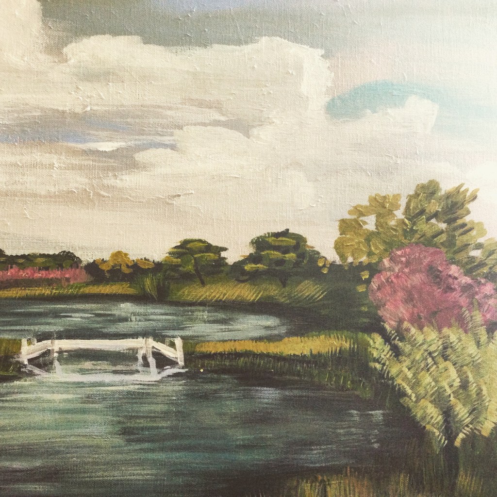 Sweetwater Pond location painting.  This is where I stopped to finish in the studio.