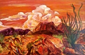 Hat Rock West Texas My first Texas Plein Air.  I wonder if you can guess how hot it was.  I drank a LOT of beer